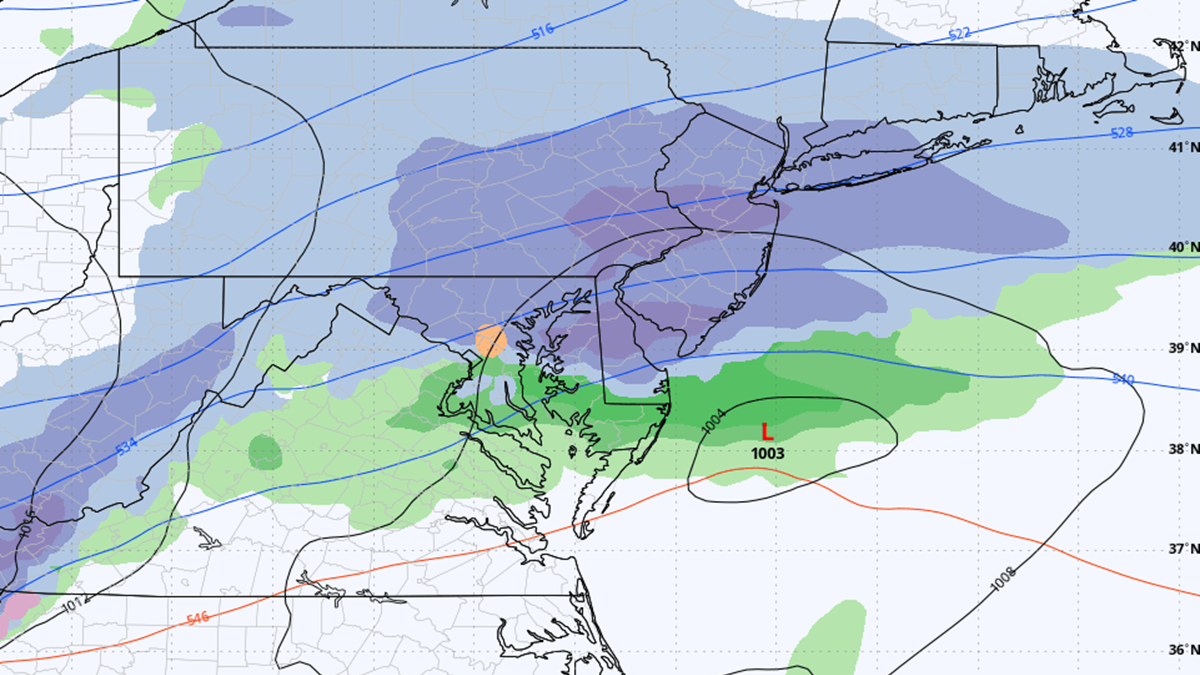 Saturday Morning Snow Developing WeatherNJ