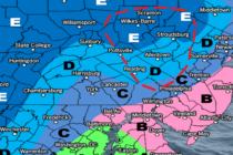 Weekend Snow Map