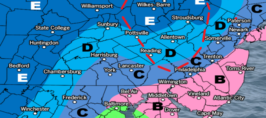 Weekend Snow Map