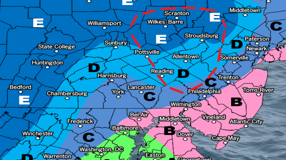 Weekend Snow Map