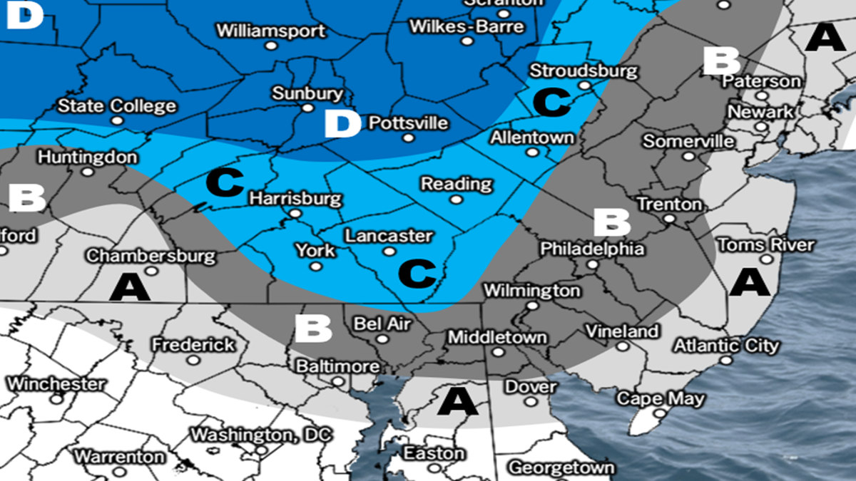 Snow Map for Tomorrow and Still Watching Sun-Mon