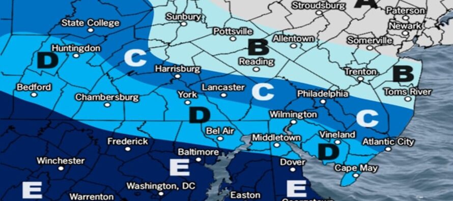 CNJ/SNJ Snowstorm Developing