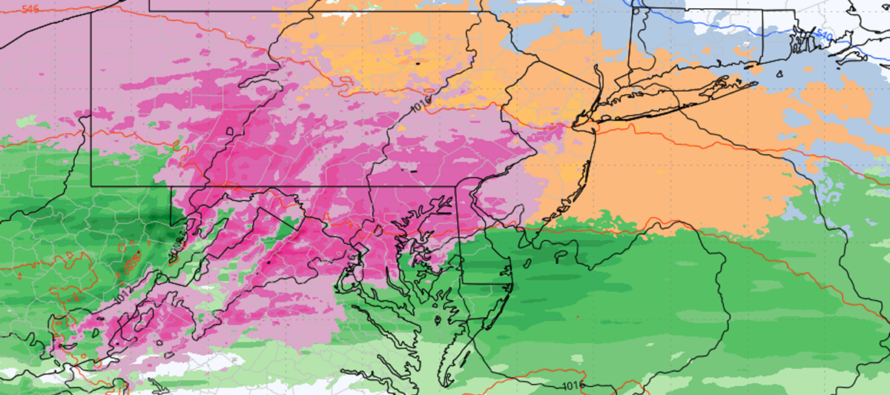 Snow and Ice Storm Developing